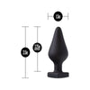 Introducing the Temptasia Spank Me Butt Plug - Model TSBP-001: A Sensual Silicone Pleasure Delight for Alluring Anal Play, Designed for Both Men and Women, Targeting the P-Spot, in Sultry Bla - Adult Naughty Store