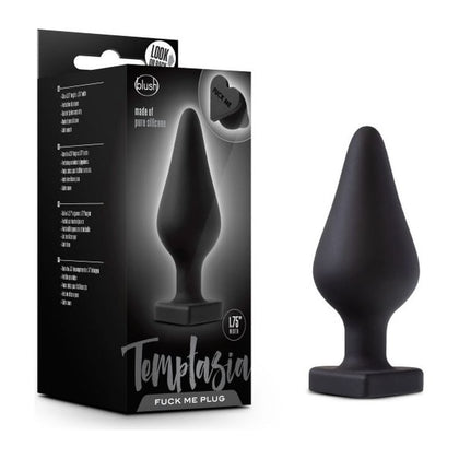 Introducing the Sensual Bliss FMBP-01 Naughty Heart Silicone Butt Plug - Black: A Luxurious Delight for Intimate Pleasure - Adult Naughty Store