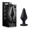 Introducing the Sensual Bliss FMBP-01 Naughty Heart Silicone Butt Plug - Black: A Luxurious Delight for Intimate Pleasure