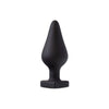 Introducing the Sensual Bliss FMBP-01 Naughty Heart Silicone Butt Plug - Black: A Luxurious Delight for Intimate Pleasure