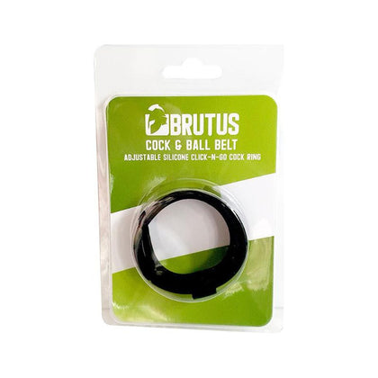 Brutus X69 Adjustable Cock and Ball Strap/Belt - The Ultimate Pleasure Enhancer for Him and Her, Sensual Black