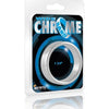 Introducing the XR-200 Luxe Collection Chrome Cock Ring 44mm: Enhance Sensation for Men and Couples, Unisex, Chrome - Discover Ultimate Pleasure! - Adult Naughty Store