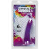 Doc Johnson Crystal Jellies 6.5Inch Slim Dong - Model Purple 6.5 Unisex Phallic Pleasure Purple Slimline Unisex Phallic Pleasure Device - Crystal Jellies Model Purple 6.5