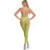 Introducing the Sensual Delights Leaf Bra Set Green - Exquisite Sheer Net Lingerie for Unforgettable Intimacy - Adult Naughty Store