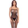 Dazel Sparkle DS-001 Crotchless Bodystocking Black for Women: Rhinestone Fishnet Erotica 🖤 - Adult Naughty Store