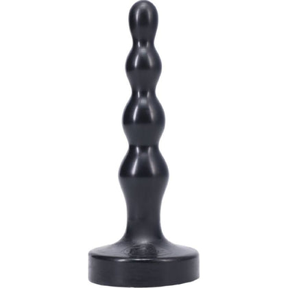 Tantus Ripple Small Onyx Silicone Anal Plug - Model RS-01 - Unisex - Pleasure for Anal Stimulation - Black