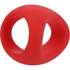 Introducing the Crimson Silicone Stirrup Cock Ring - Model ST35: Enhancing Pleasure and Performance for Him