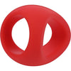 Introducing the Crimson Silicone Stirrup Cock Ring - Model ST35: Enhancing Pleasure and Performance for Him - Adult Naughty Store