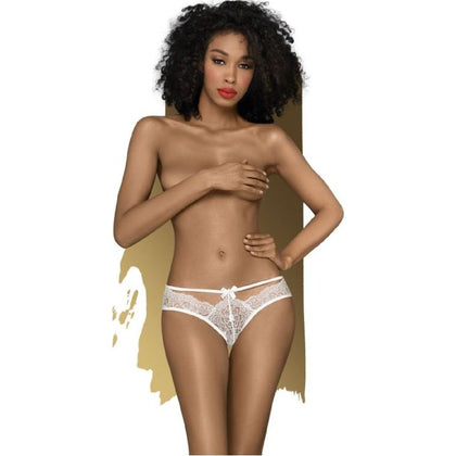 Adore Me Lace Panty - Introducing the Luxe White Lace Panty with Bow Detail - For Women's Sensual Elegance!