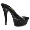 Glamourous Nights Slip On Rhinestone Platform Black 6in - Sparkling Pleasure for Women - Adult Naughty Store