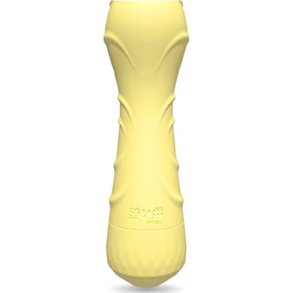 Drywell Barbie Yellow Bullet Massager - Powerful Waterproof Silicone Pocket-Sized Vibrator for Precise Stimulation - Model XY-2001 - Unisex Pleasure - Yellow - Adult Naughty Store