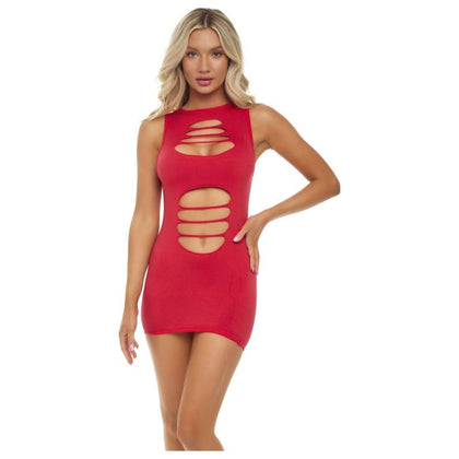 Ramp up your intimate moments with the powerful Red Cant Commit Dress - a seductive addition to your lingerie wardrobe by the Cant Commit brand. - Adult Naughty Store