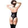 Luxe Pleasure Glossy Jodi Black Bodysuit: Female Intimate Intimacy Enhancer Jodi 001 - Seductive Black - Adult Naughty Store