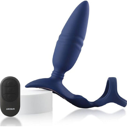 Introducing the LuxxVibe X900 Dual Thrusting Anal Probe with Cockring and Remote Control - Model X900, the Ultimate Pleasure Companion for Men, designed for Intense Anal Stimulation and Perineum Massage.