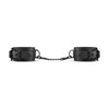 Sensual Bliss presents Model X123 Unisex Faux Leather Handcuffs Wrist Restraints in Black - An Elegant Choice for Exquisite Pleasure - Adult Naughty Store