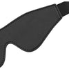 BondageBelle Faux Leather Blindfold Model 2021 - Unisex Sensory Fantasy Accessory Black