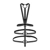 LuxeXtreme Vera Bondage Harness Model X112 for All Genders in Black: Exquisite BDSM Fantasy Accessory for Chest, Waist, and Hip Play