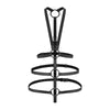 LuxeXtreme Vera Bondage Harness Model X112 for All Genders in Black: Exquisite BDSM Fantasy Accessory for Chest, Waist, and Hip Play - Adult Naughty Store