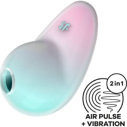 LuxeTouch PD2021 Clitoral Stimulator for Women: Satisfyer Pixie Dust - Mint/Pink Gradient