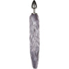 Introducing the Fox Tail No. 4 Silver Plug: Intimate Pleasure Experience for Advanced Users - Unisex Anal Toy in Silver with Faux Fur Tail