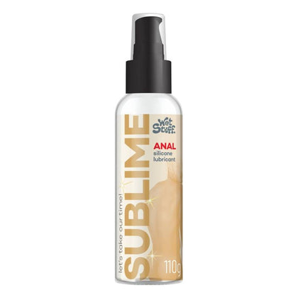 Wet Stuff Sublime Anal Silicone Lubricant Pump Tube 110g: Luxe-Feel Long-Lasting Unisex Anal Lube in Colourless