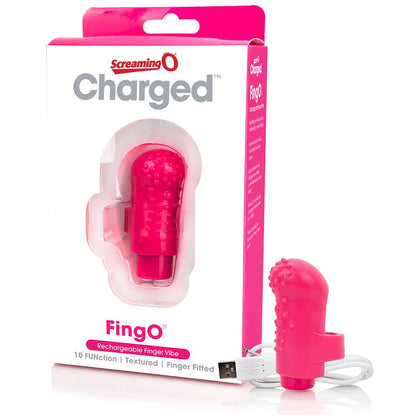 Charged FingO Pink - Powerful Finger Vibrator for Intense Pleasure