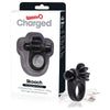 Introducing the Charged Skooch Rechargeable Vibrating Cock Ring - Black: The Ultimate Pleasure Enhancer for Couples