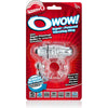 O Wow - Clear Vibrating Erection Ring for Couples - Model OWC-001 - Enhances Mutual Pleasure - Intense Stimulation - Stretchy and Comfortable - Transparent
