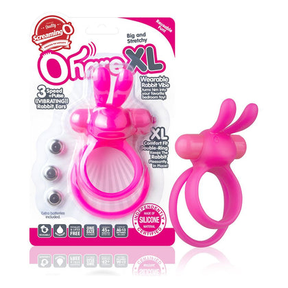 Introducing the Ohare XL Pink Silicone Vibrating Couples Ring - Enhanced Pleasure for Him and Her