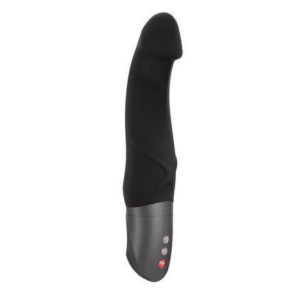 Fun Factory Mr Boss Realistic Dong Vibrating Dildo - Powerful Battery-Operated Pleasure for Intense Satisfaction - Model MB-500 - Unisex - G-Spot and P-Spot Stimulation - Sultry Black