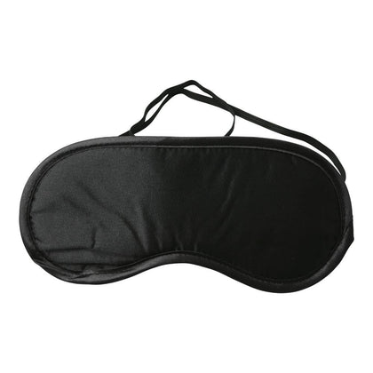 Luxurious S&M Satin Black Blindfold - Exquisite Sensory Deprivation for Enhanced Intimacy