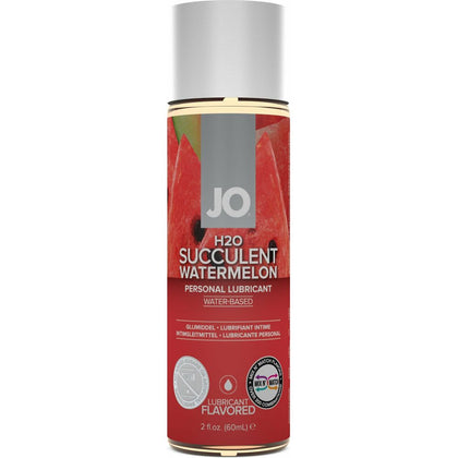 JO H2O Flavored Watermelon Personal Lubricant - Enhance Intimacy and Pleasure with this Deliciously Sweet Plant-Based Formula (2 Oz / 60 ml)
