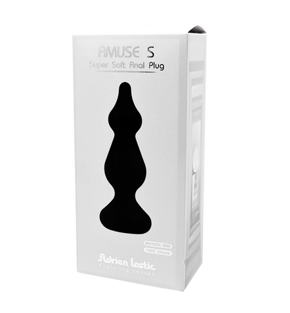 Adrien Lastic Amuse Black Silicone Plug - S: The Ultimate FlexiFit Anal Pleasure for Him and Her