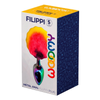 Filippi Fluffy Rainbow Metal Plug S - Sensual Pleasure for Him and Her - Adult Naughty Store