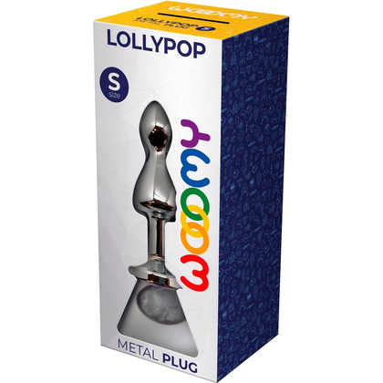 Wooomy Lollyplug S-Model Double Ball Metal Anal Plug - Unisex Pleasure Toy for Intimate Delights - White - Adult Naughty Store