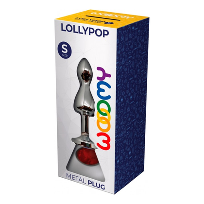 Wooomy Lollypop Double Ball Metal Plug - Model S Red: A Sensual Delight for Anal Pleasure - Adult Naughty Store