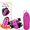 Micro Butterfly Vibrating Panty - Model X123 - Women's Clitoral Stimulation - Pink