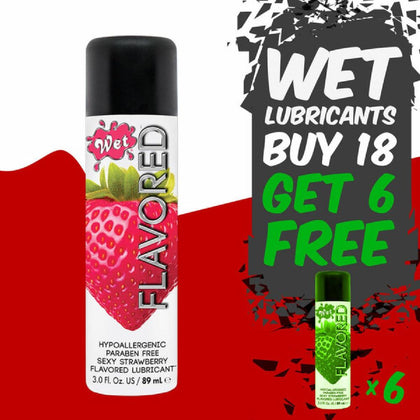 Wet® Mouth-Watering Flavored Lubricants - Unisex Intimate Pleasure, Assorted Flavours