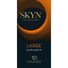 SKYN Large 10's Unisex Condoms Model Large 10's - Ultimate Intimate Comfort & Natural Elegance for All Genders, Designed for Enhanced Pleasure, Natural Colour