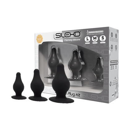 Silexd Model 2 Dual Density Anal Kit - Sensational Pleasure for All Genders, Unleash Your Desires in Sultry Black