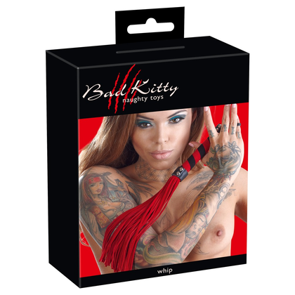 Bad Kitty Red Velvet Flogger - Sensual Pleasure Toy for Intimate Moments - Adult Naughty Store