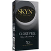 SKYN Close Feel 10's Ultra-Smooth Non-Latex Condoms for Men Natural Sensation in Natural Colour