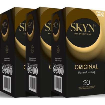 SKYN Polyisoprene Straight Fit Condoms - Model X53: Comfort-Fit Barrier Protection Condoms for Men and Women, Natural Feel, Smooth Texture, Natural Colour