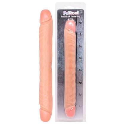 Introducing the SensaPleasure So Real 13'' Double Dong - Model SR-13DD, Ultimate Pleasure for All Genders, Dual-Ended, Delightful Purple