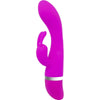 Introducing the Sensual Pleasure Silicone Rabbit Vibrator - Model F30: The Ultimate Purple Delight by PleasureMax - Adult Naughty Store