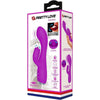 Gloria Rechargeable Silicone Rabbit Vibrator - Model GRV-12 - Female G-Spot and Clitoral Stimulation - Purple
