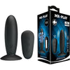 Silicone Vibrating Butt Plug - Model X123 - Unisex Anal Pleasure - Black
