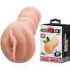 Introducing the SensaFlesh Leila Compact Portable Realistic Pussy Masturbator - Model LMP-2000 - Female Pleasure - Flesh - Adult Naughty Store