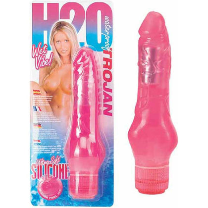 H2O Trojan Pink 17.8 cm (7'') Waterproof Multi-Speed Vibrator for Women - Intense Pleasure for Clitoral Stimulation