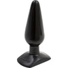 Doc Johnson Smooth Medium Butt Plug - Model 5.5 - Unisex Anal Pleasure - Black